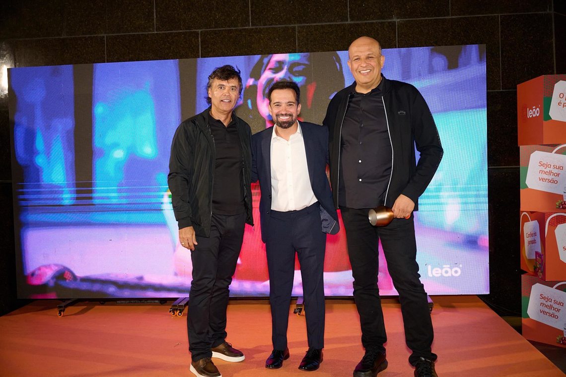 Momento de homenagem no palco
